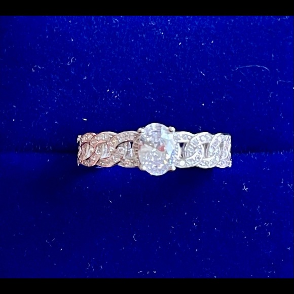 925 Sterling Silver Cuban Ring - Picture 3 of 6